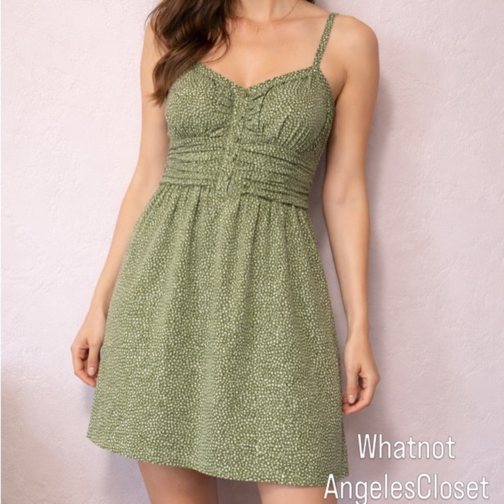 Abercrombie & Fitch Olive Green Mini Dress
